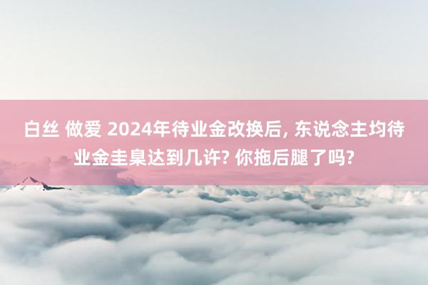 白丝 做爱 2024年待业金改换后, 东说念主均待业金圭臬达