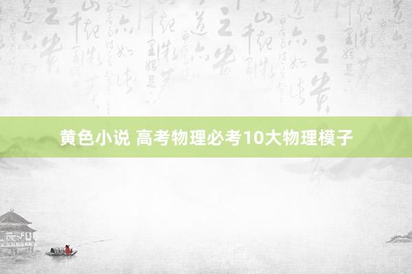 黄色小说 高考物理必考10大物理模子